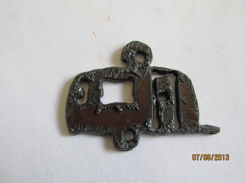 (image for) Vintage Trailer rustic earrings/charm #DO800-B - Click Image to Close